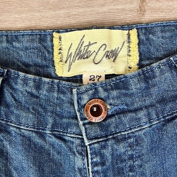 White Crow Flared Leg Indie Boho Jeans Size 27 - Picture 4 of 10